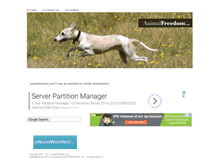 Tablet Screenshot of animalfreedom.com